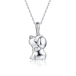 New Silver Dog Necklace