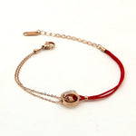 Fashion  rose gold half-chain bracelet